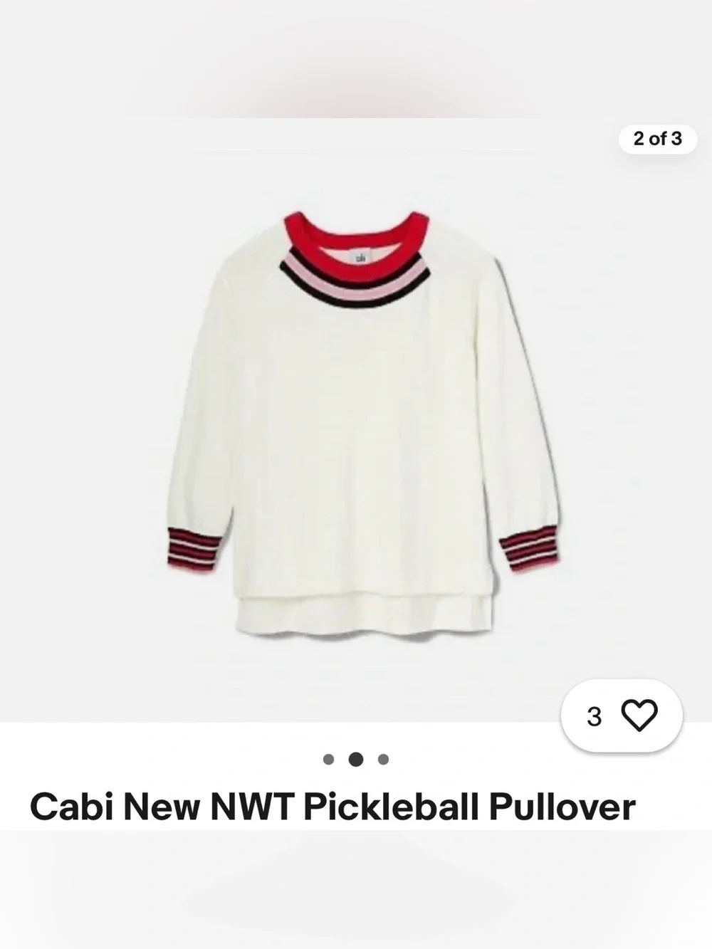 Cabi 6446 pickleball pullover